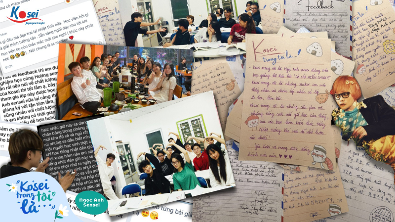 Các bạn học viên luôn dành tình cảm to lớn cho các Sensei sau thời gian dài gắn bó